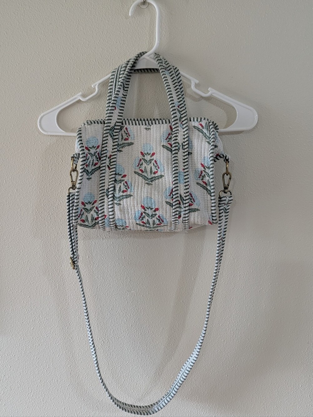 Quilted Boho Floral 2-Way Bag